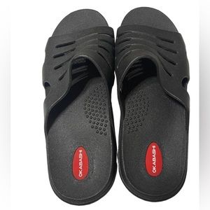 Okabashi black Eurosport slide sandals size XL (mens 10.5-11) NEW Made in USA